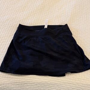Lululemon Camo Black Tennis Skirt
